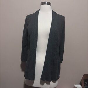 Premise Charcoal Open-Front Cardigan
